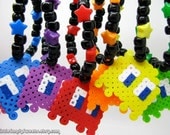Pac Man Kandi rainbow bracelet singles star choose your color