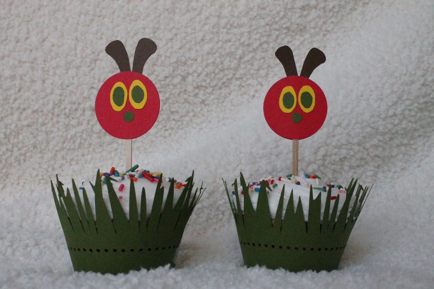 Very Hungry Caterpillar Cupcake Toppers