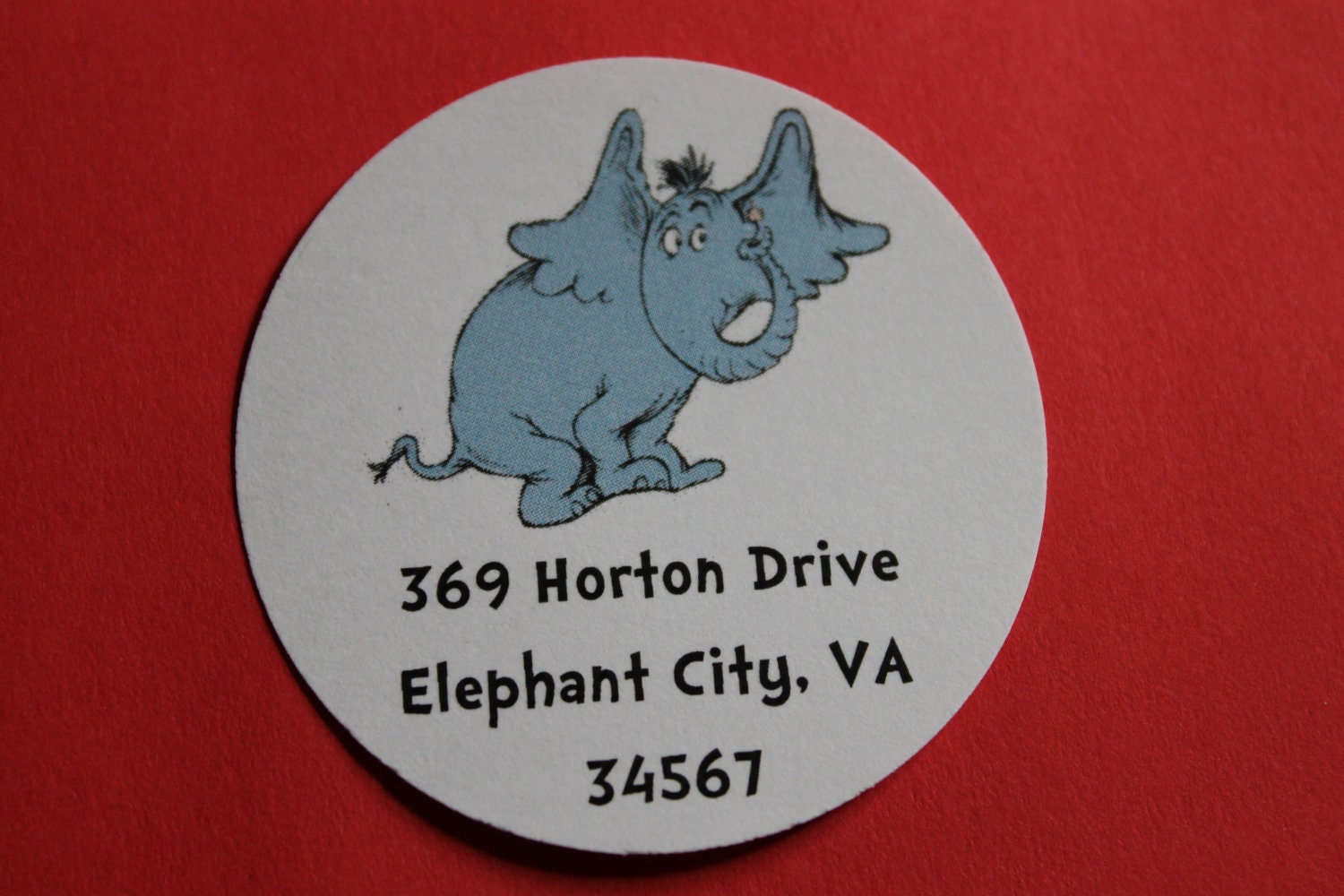 Dr Seuss: Horton Address Labels Il_170x135