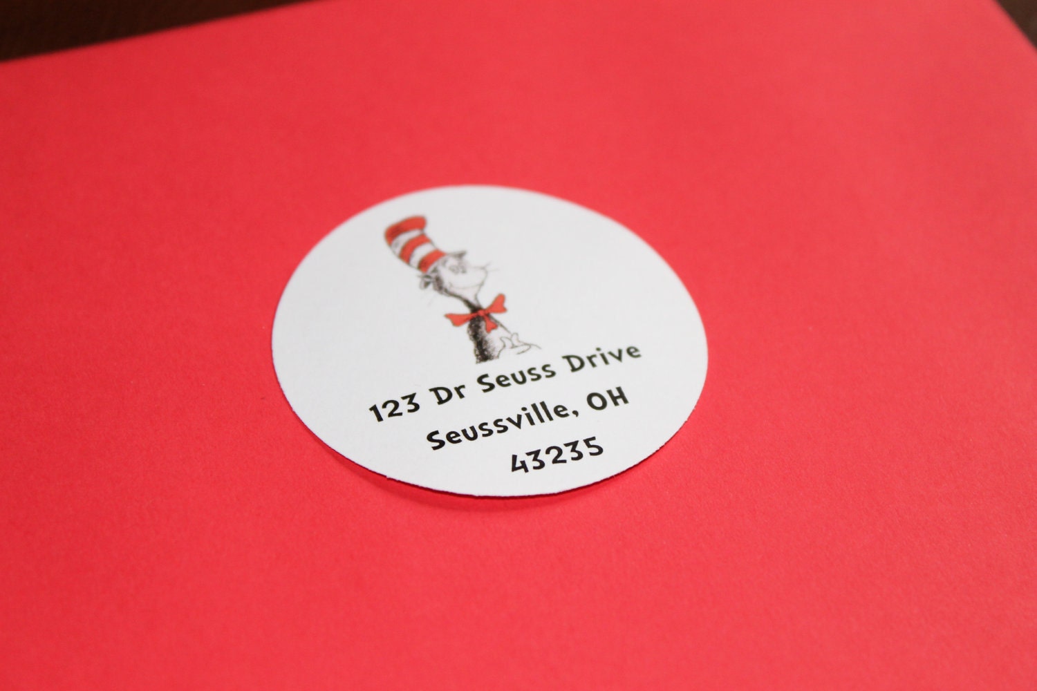 Cat in the Hat Address labels Il_570xn