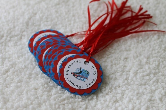 Thomas the Train Favor Tags Il_570xn