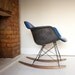 Eames for Herman Miller Fiberglass Rocker Royal Blue Naugahyde RAR-1