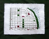 Portland, OR Embroidered Map, Pearl District