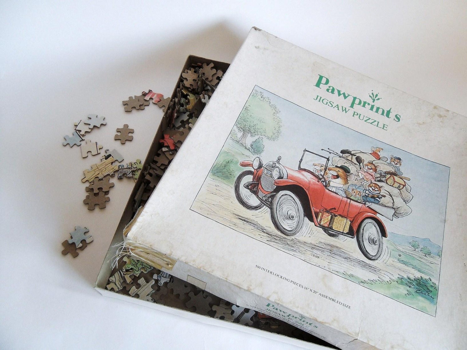 1977 Pawprints Jigsaw Puzzle 500 Piece - Wallace Tripp, Illustrator