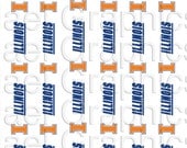 Print Your Own Ribbon...University of Illinois Inspired Ribbon. Illini. College.