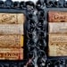 2 Black Rustic Cork Coasters (Set of 2)