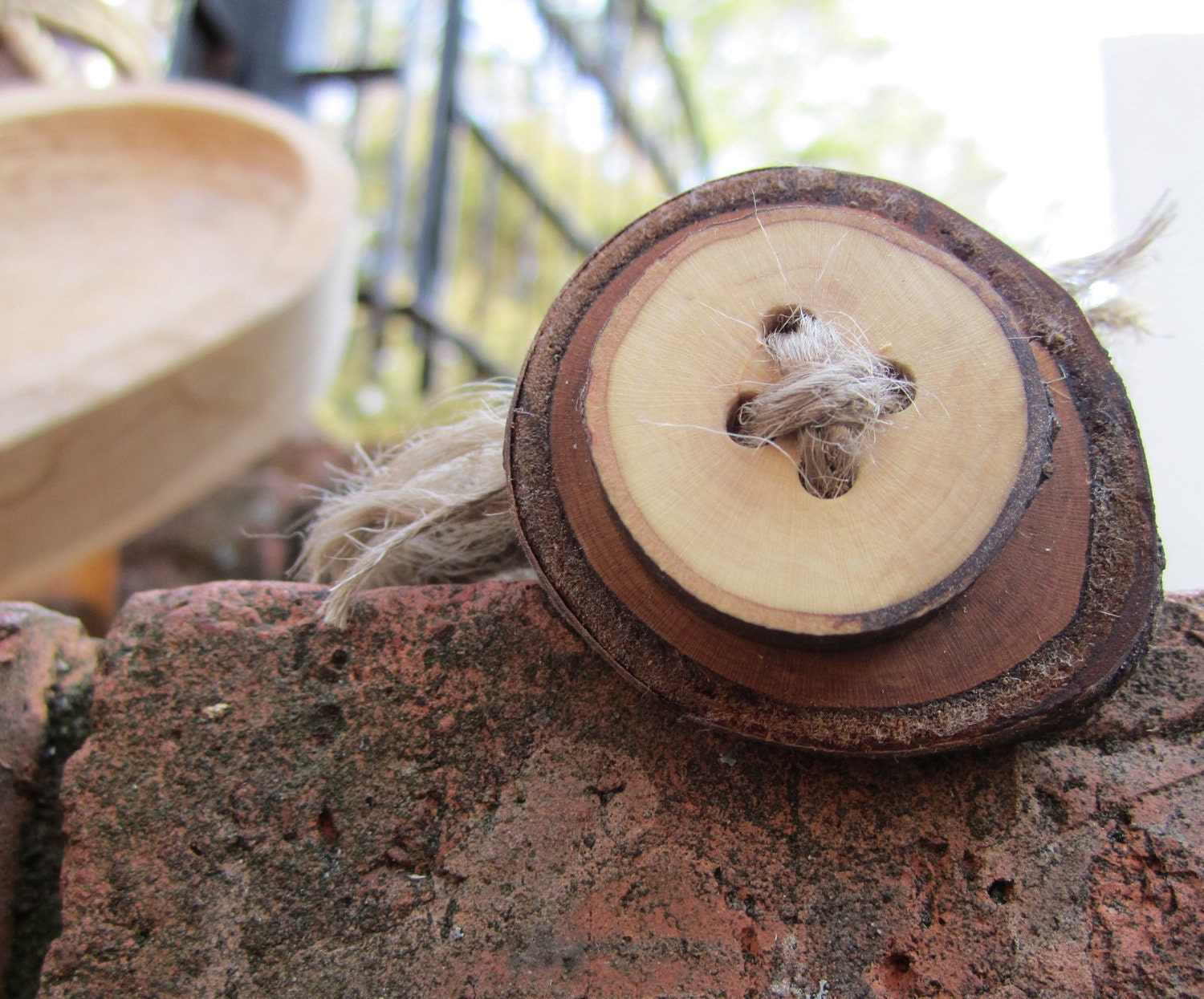 Fallen Tree Eco Friendly Upcycled Branch Slice Bangle Bracelet