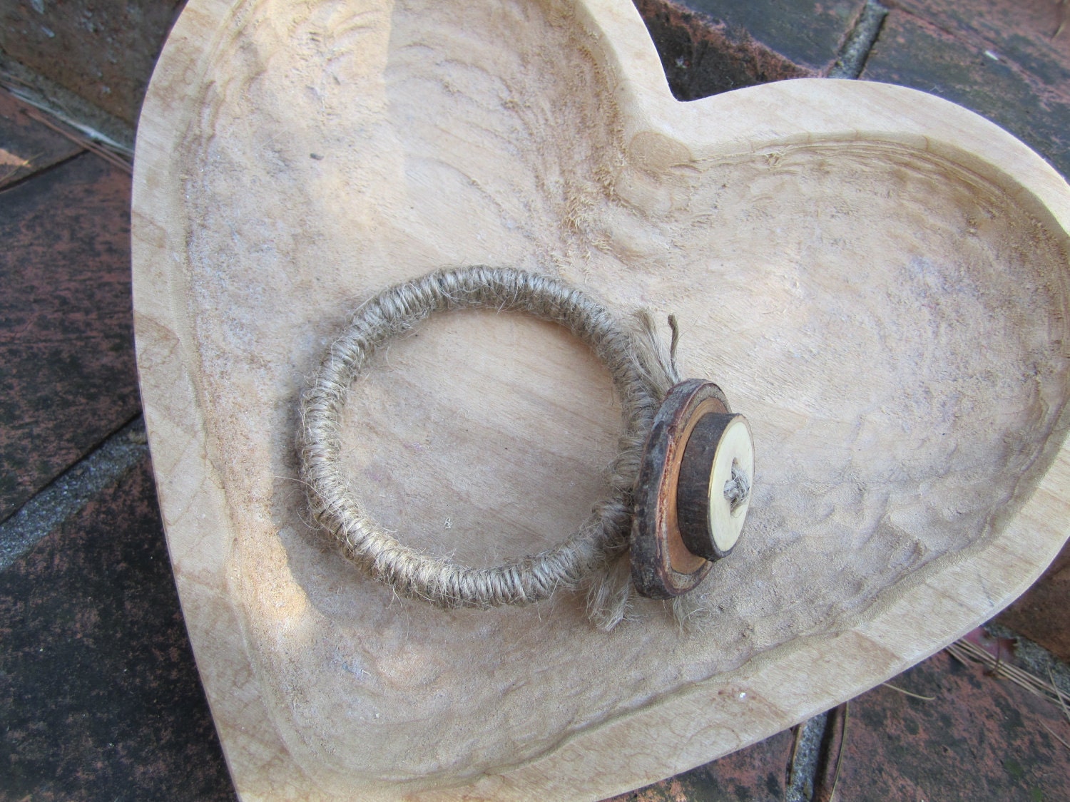 Fallen Tree Eco Friendly Upcycled Branch Slice Bangle Bracelet