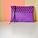 Oversized clutch - purple studded