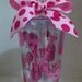 Personalized 16 oz. Teacher, Polka Dot, Clear, Acrylic, BPA Free Tumbler with Straw