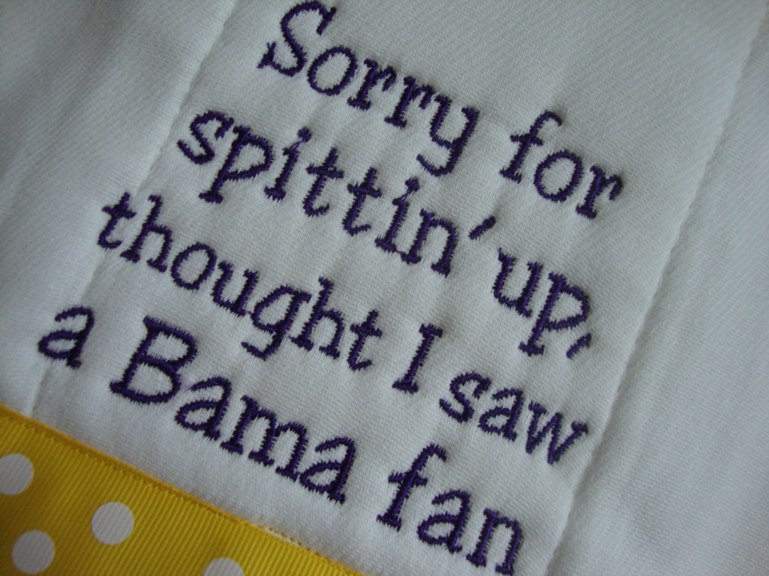 LSU Tigers Burp Cloth