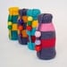 Crocheted rattle Music instrument Babies Shower gift Striped funny toy Crochet teether