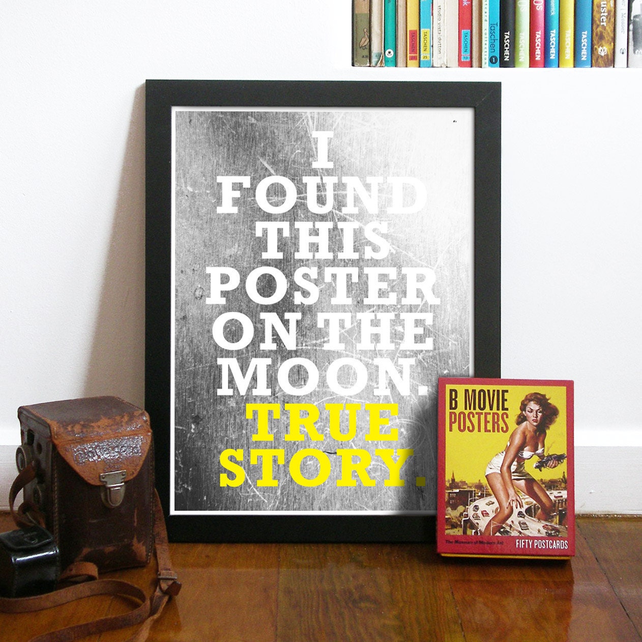 Awesome HIMYM Word Print Typography Art Poster - I Found this Poster on the Moon. True Story - A3 poster - inspired from HIMYM