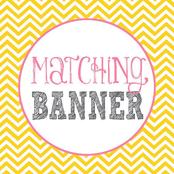 Matching Banner - Made to Match Any Design In Shop