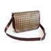 SALE - Brown Leather Messenger Bag Cross Body Brown Colorful Bag Woven Leather bag Autumn bag