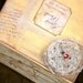Wedding Guest Book Keepsake Box in Vintage Shabby Chic style - Custom
