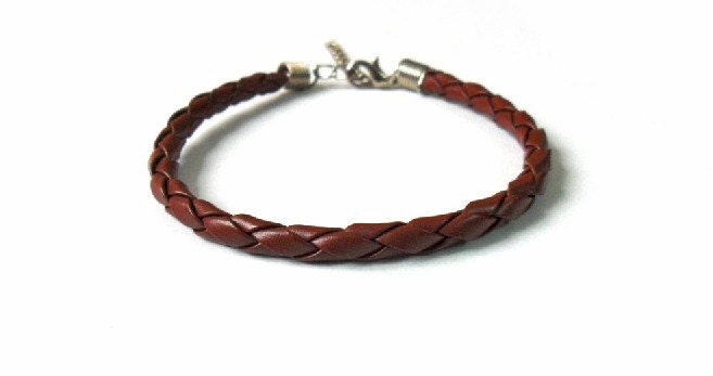 Fashion adjustable brown leather bracelet woven bracelet women bracelet men bracelet made of brown leather woven wrist bracelet  SH-1123