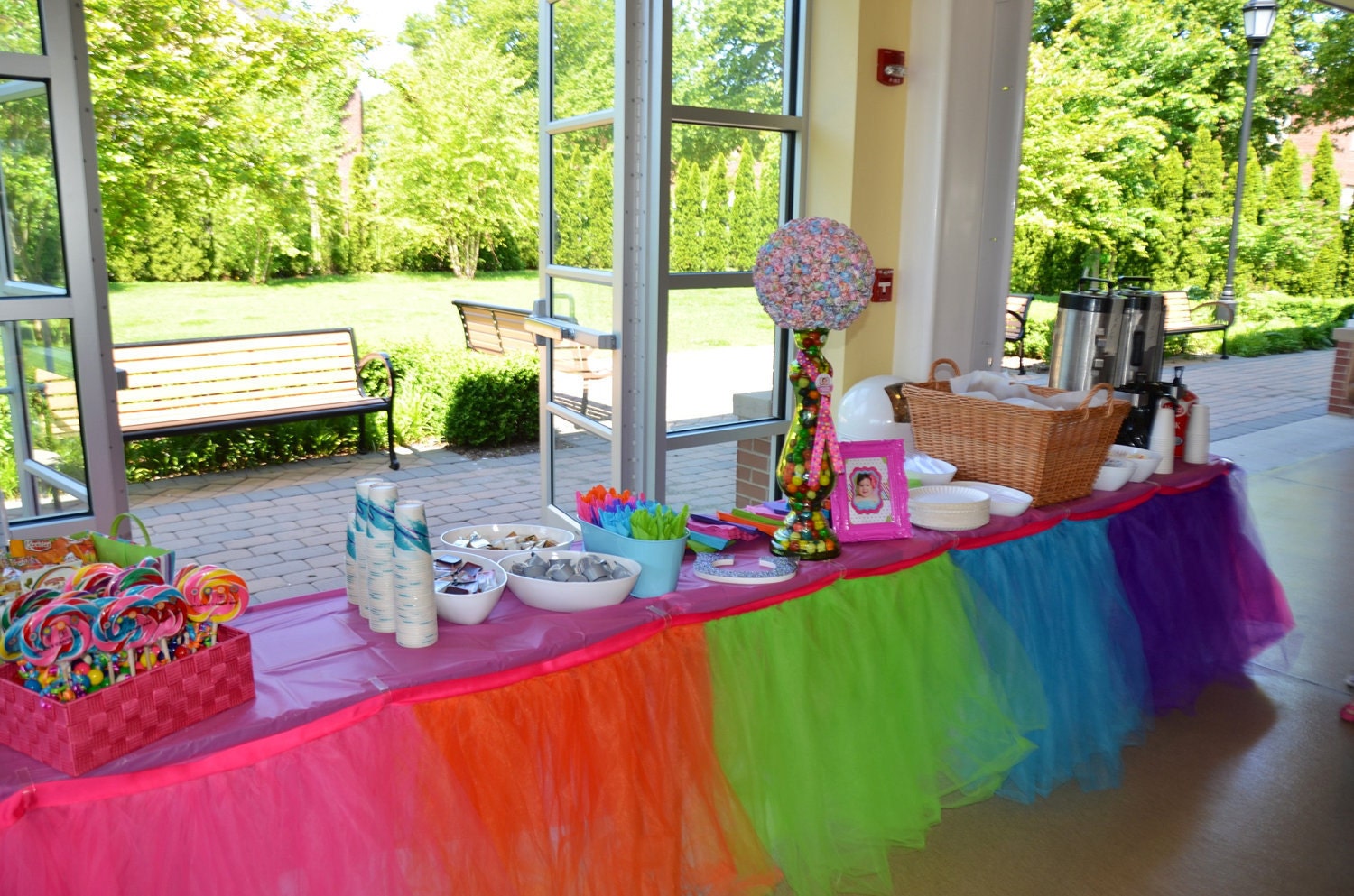 Tutu Table Skirt You Pick the Colors Il_570xn