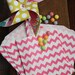 40 Favor Chevron Bags, Pink Chevron Favor Bags, Cookie Bags, Loot Bags, Baby Shower Bags