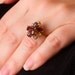 Vintage Amethyst 14k Gold Electroplate Cluster Ring