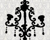 The Regency - 8x10 Choose from 5 colors chandelier print from photo glamorous glamour photography damask shabby chic wall art home decor