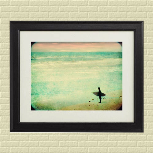 The Endless Summer - 8x12 Surfing beach surf photography print ocean sea surfer beachy nursery home decor waves wall art sunset water aqua