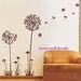 Dandelion:Dandelion wall decal,wall decals, children wall decals,vinyl wall decal, wall stickers,flowers wall decals,