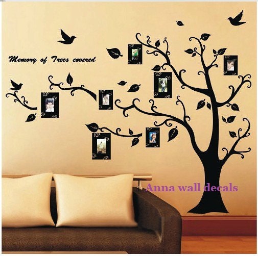 lucky tree:Family tree wall decals,wall decals, children wall decals,vinyl wall decal, wall stickers,nursery wall stickers,tree wall art