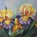 Flowers Floral Original Oil Painting on Canvas Wall Decor Art by Anastassia