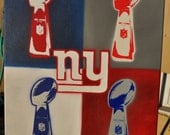NY Giants 4X SB Champs Fine Art by Summo