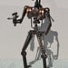 Hand Made BATTLE DROID 12 Inches Recycled Scrap Metal