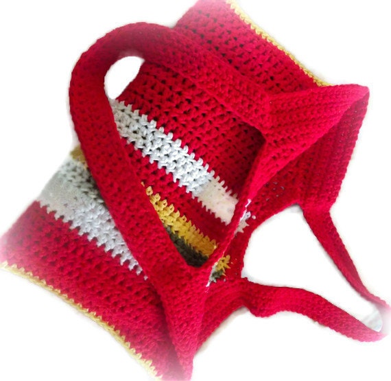 Crochet Rasta Hand Bag