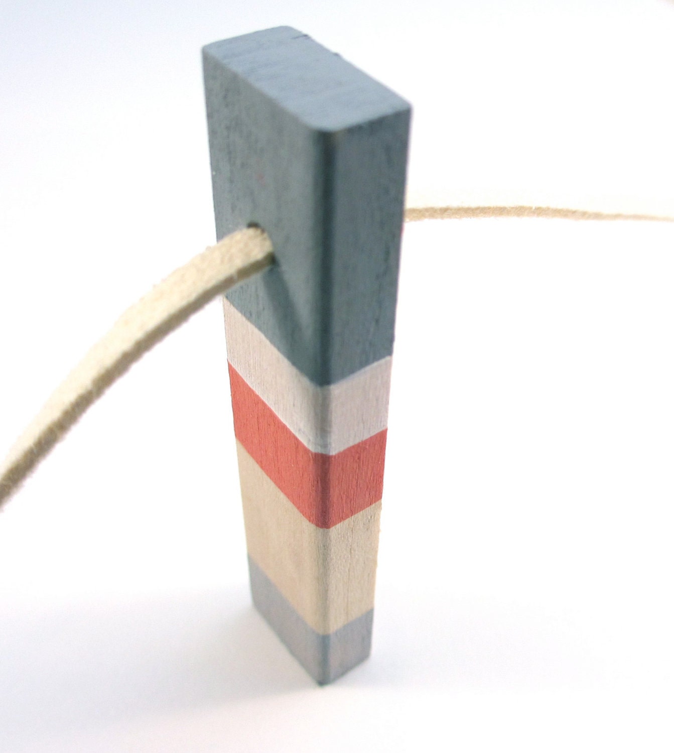 WOOD PENDANT NECKLACE  Wood Jewelry Modern Folk Jewelry