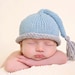 Knit Baby Beanie with Tassel