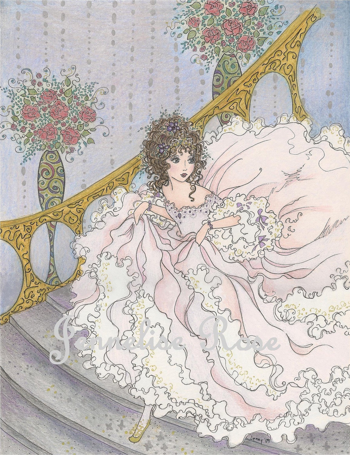 Cinderella - 7 5/8 x 10 Art Print