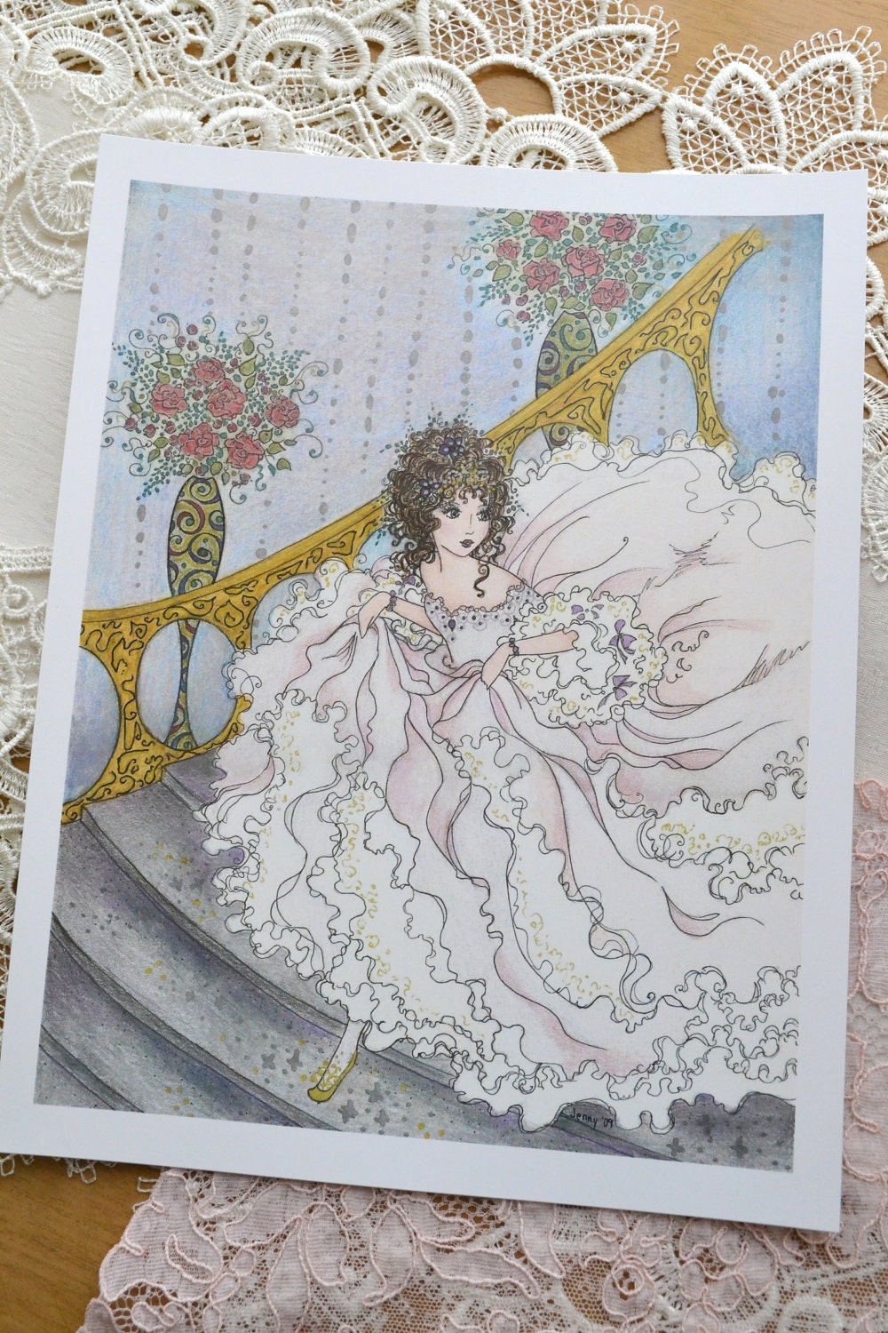 Cinderella - 7 5/8 x 10 Art Print