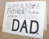 Father's Day Card, Blank Dad's Day Card, Card for Dad