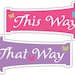 Alice in Wonderland Whimsical Arrow SIgns