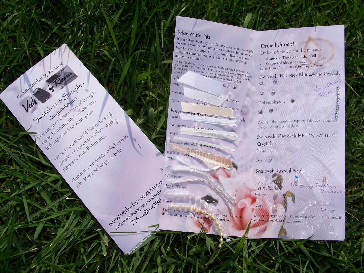 Wedding Veil Samples Veil Swatches for Made to Order Veils and Mantilla Veils