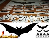 129 Halloween Bats in 4 sizes Decorate Room Wall, Car, Vehicles, Trucks, Laptop, Decal Stickers, Goth, Punk