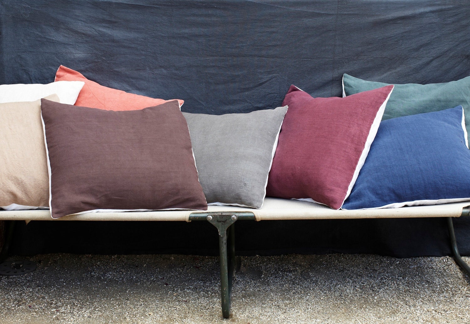 Vintage French Linen Pillow Cover