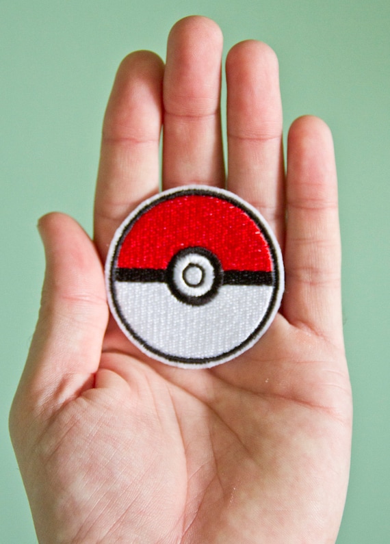 Pokeball -- Embroidered Iron-on Pokemon Patch