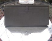 Vintage Fatigue Green Fabric Clutch