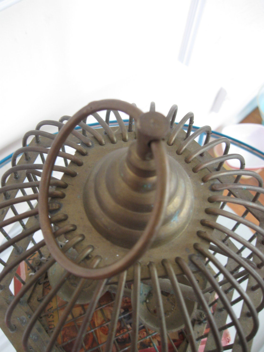 Vintage Brass Birdcage