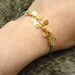 Tiny Skull Bracelet - Pastel Mint Leather W/ Tiny Gold Plated Skulls - Coral faceted pendant