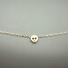 Tiny Skull Necklace - Matt 14k Gold Plated Skull Charm on Gold & White Delicate Chain with Mint Faceted Bead READY TO SHIP