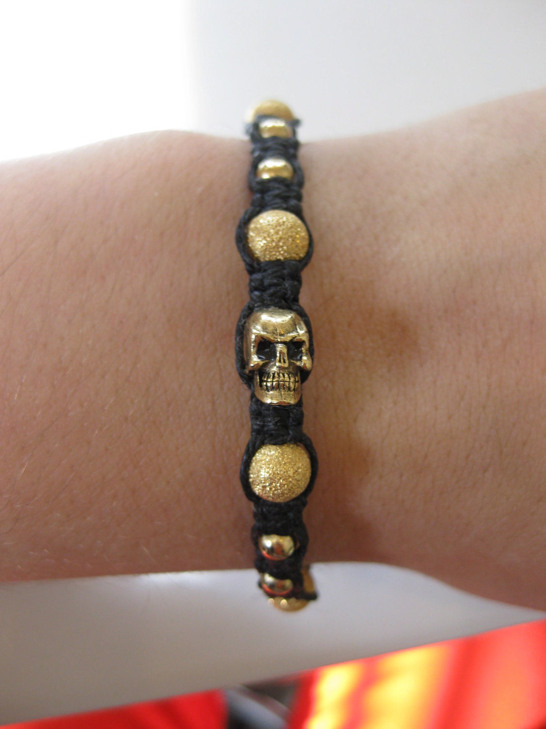 Gold Skull Bracelet