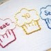 Treat Yo Self Embroidery Hoop Art : Parks and Rec TV Quote Hand Embroidered Cupcakes - Bright Colorful Home Decor