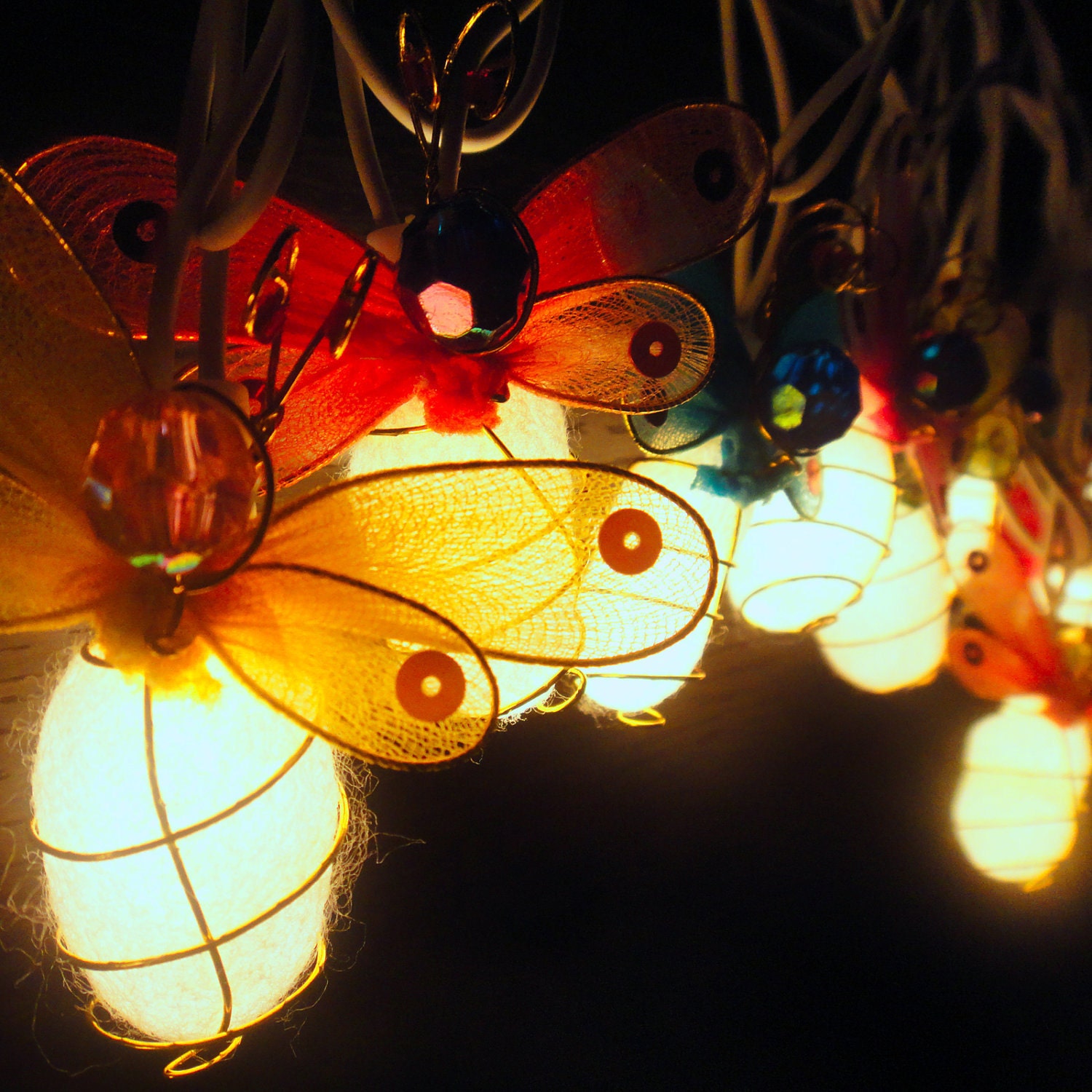 20 Bubble bees Multi Colour Fairy Lights String 10 Feet
