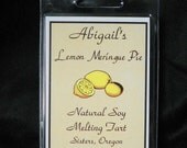 Lemon Meringue Pie Handmade Natural Soy Melting Tart by Abigail's on Main